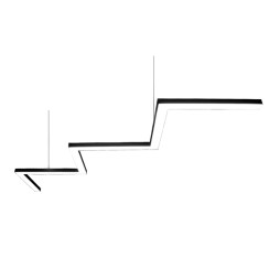 Светильник светодиодный подвесной LEDUA Левин 220В 201Вт 12600Лм 4000К (7х500) черный