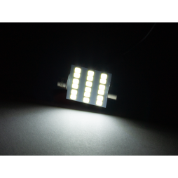 Світлодіодна авто лампа S85-39mm-18smd 3528 білий 12V LEDUA