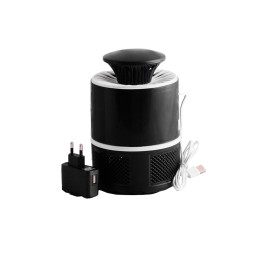 Светильник светодиодный от комаров Lemanso LM3401 Черный 5W 110-240V USB+адаптер PP