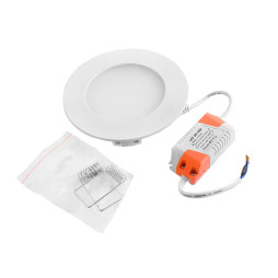 Світильник світлодіодний врізний DownLight круглий 220V S01011.1 D120 8w 3000k