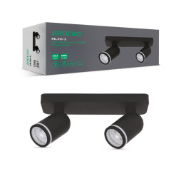 Накладний поворотний світильник Ardero ML316-2 під лампу чорний