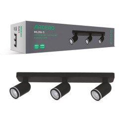 Накладний поворотний світильник Ardero ML316-3 під лампу чорний