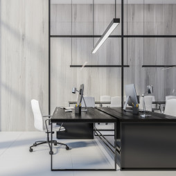 Світлодіодний лінійний світильник Ardero AL4010 30Вт 4000K чорний