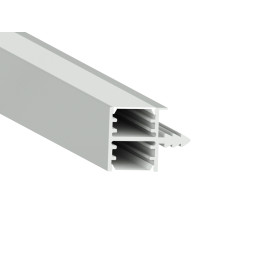 Алюмінієвий профіль для світлодіодної стрічки АЛ-26 2 метра анодований врізний, торцевий для ДСП, дерево LEDUA