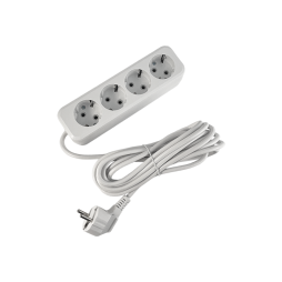 Подовжувач 4 гнізда 5м із заземленням LMK047 Лємансо