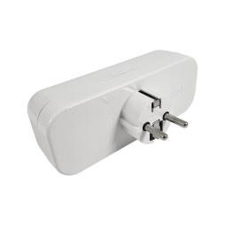 Трійник з заземленням білий LMA024 Лємансо