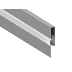 Алюмінієвий профіль для світлодіодної стрічки плінтус АЛ-69 2 метра анодований накладний LEDUA