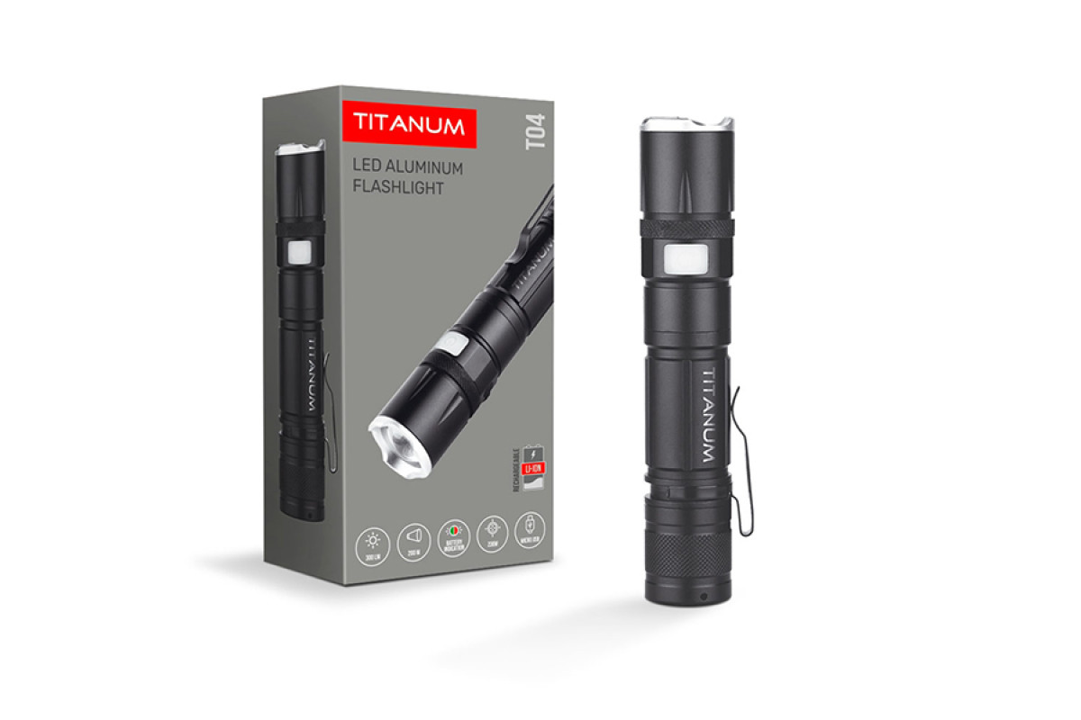 Портативний світлодіодний ліхтарик TITANUM TLF-T04 300Lm 6500K