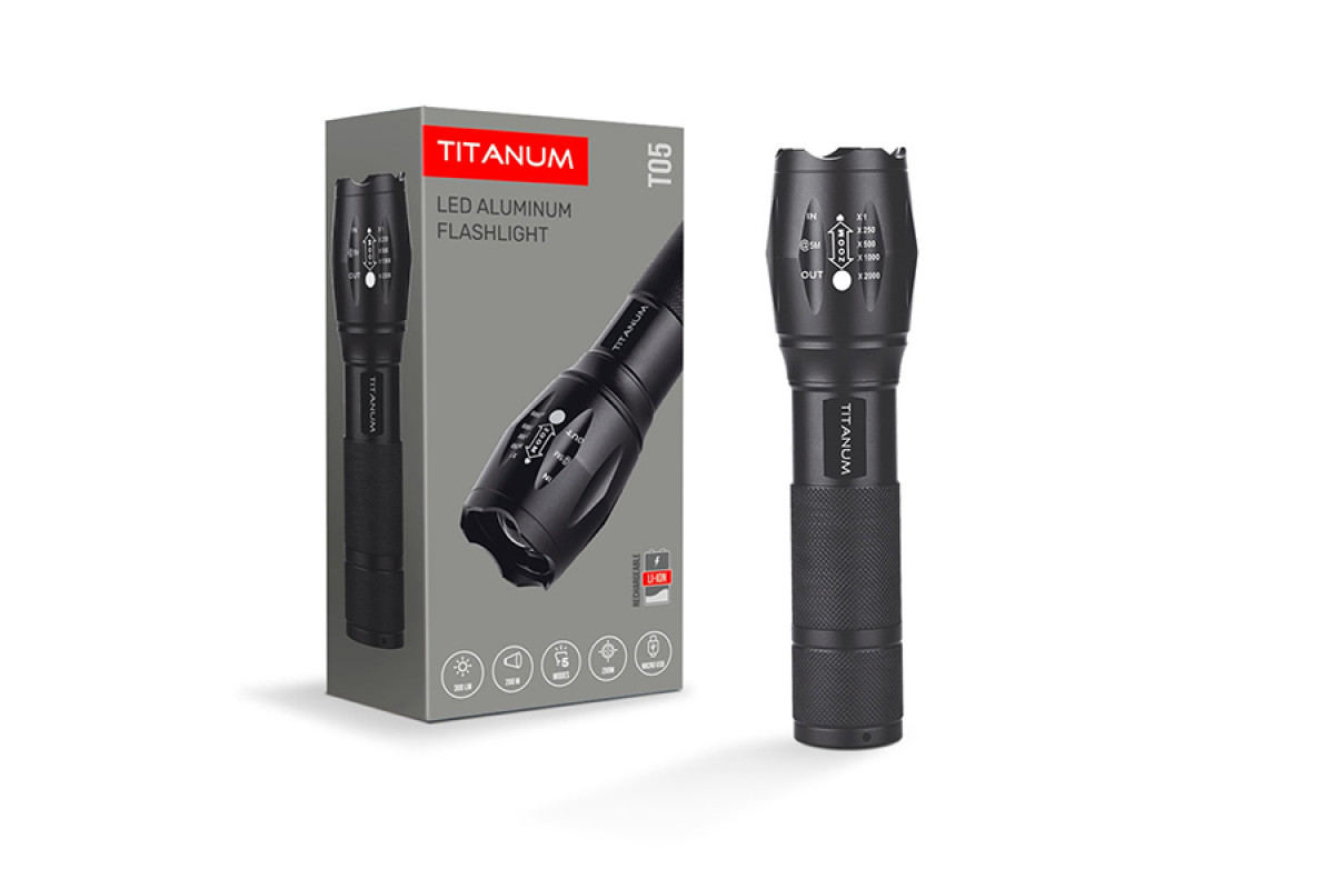 Портативний світлодіодний ліхтарик TITANUM TLF-T05 300Lm 6500K