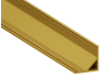 Профиль алюминиевый LEDUA АЛ-06 + рассеиватель для LED ленты угловой 2 м Золотистый