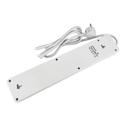 Подовжувач 4 гнізда універсальних 2м x 0.75mm 2USBx2.1A макс. 2000W з кнопками, без заземлення/LMK7311 Лємансо