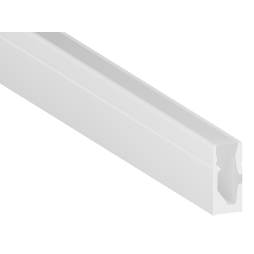 Силіконовий профіль для світлодіодної стрічки 10х4 1 метр накладний СП-33 IP67  з ниткою (100м в бабіні) LEDUA