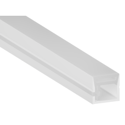 Силіконовий профіль для світлодіодної стрічки 20х20 1 метр накладний СП-36 IP67 без нитки (100м в бабіні) LEDUA