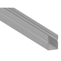 Алюминиевый профиль для светодиодной ленты АЛ-04-3 2 метра анодированный накладной без диффузора LEDUA