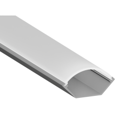 Алюмінієвий профіль для світлодіодної стрічки АЛ-72 2 метра анодований кутовий LEDUA