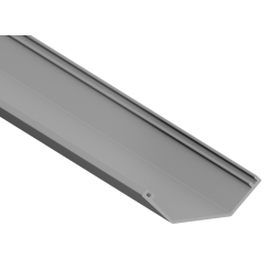 Алюмінієвий профіль для світлодіодної стрічки АЛ-72 2 метра анодований кутовий LEDUA