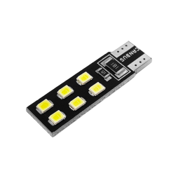 Светодиодная автолампа T10 W5W с обманкой 12В SMD2835-12led белый