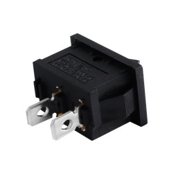 Переключатель прямоугольный 2pin черный (KCD1-101-1)
