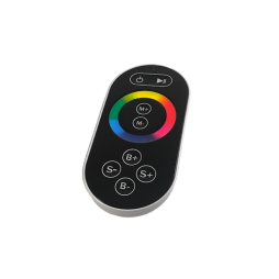 Контролер чорний RGB 18А 12-24V радіо сенсорний 8 кнопок