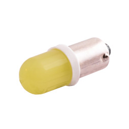 Світлодіодна авто лампа BA9S-COB1 з обідком білий 12V LEDUA