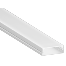 Алюмінієвий профіль для світлодіодної стрічки АЛ-15-1 2 метра анодований накладний LEDUA