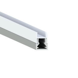 Алюмінієвий профіль для світлодіодної стрічки для скла АЛ-04-4 2 метра анодований LEDUA