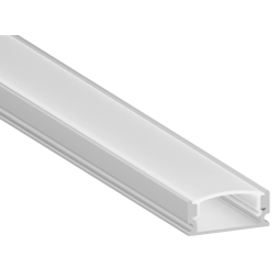 Профиль алюминиевый анодированный LEDUA АЛ-37 + рассеиватель для LED ленты накладной 2 м