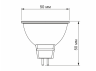 Світлодіодна лампа MR16е 6W GU5.3 3000K 220V VIDEX
