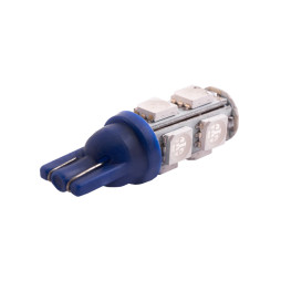 Світлодіодна авто лампа T10-5050-9smd синій 24V LEDUA