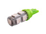 Світлодіодна авто лампа T10-5050-9smd зелений 24V LEDUA