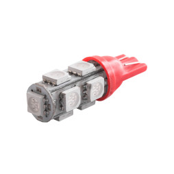 Світлодіодна авто лампа T10-5050-9smd червоний 24V LEDUA
