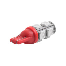 Світлодіодна авто лампа T10-5050-9smd червоний 24V LEDUA