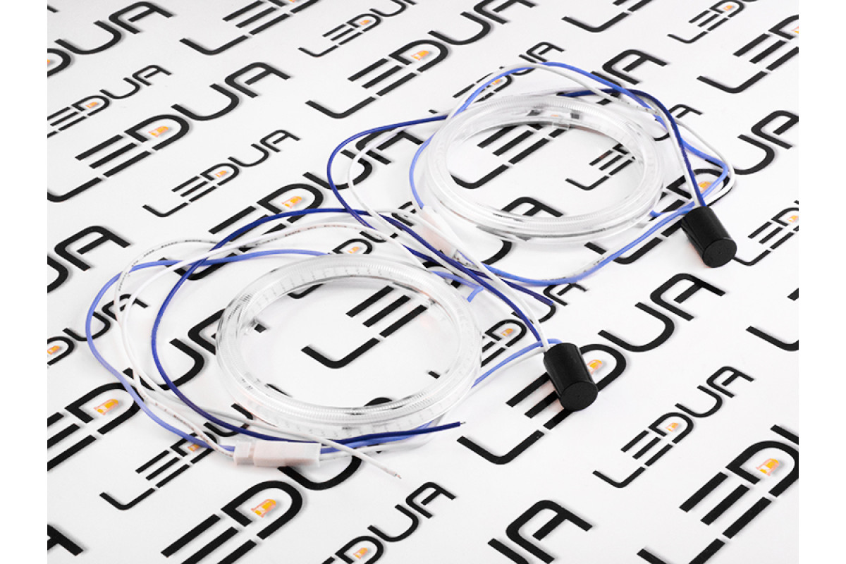 Ангельські глазки COB з колбою діаметр 80мм зелений 12V LEDUA