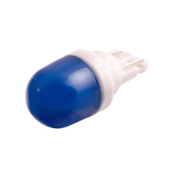 Світлодіодна авто лампа T10-5630-2smd колба кераміка синій 12V LEDUA