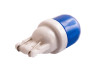 Світлодіодна авто лампа T10-5630-2smd колба кераміка синій 12V LEDUA