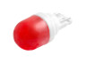 Світлодіодна авто лампа T10-5630-2smd колба кераміка червоний 12V LEDUA