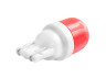 Світлодіодна авто лампа T10-5630-2smd колба кераміка червоний 12V LEDUA