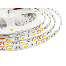 Світлодіодна стрічка 5050-60led-10mm-12V, IP20 10w 14lm/led 2700-3500K тепло білий PREMIUM 3 роки гарантії LEDUA