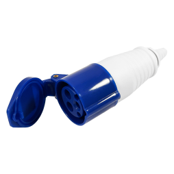 Гніздо переносне (ГП) 16А/3п (2п+н) 220-240V IP44 синє LEE-213L LM2018 Лємансо