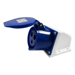 Гніздо стаціонарне (ГС) 32А/3п (2п+н) 220-240V IP44 синє LEE-123 LM2011 Лємансо