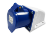 Гніздо стаціонарне (ГС) 32А/3п (2п+н) 220-240V IP44 синє LEE-123 LM2011 Лємансо