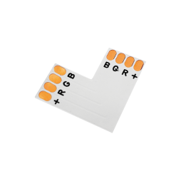 З'єднувач L для LED стрічки 10мм 4pin без затискачів LMA9433 Лємансо