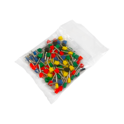 Кабельний трубчастий наконечник (подвійний) 2*0,5mm2 100шт LM2677 Лємансо