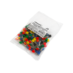 Кабельний трубчастий наконечник (подвійний) 2*0,5mm2 100шт LM2677 Лємансо