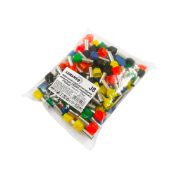 Кабельний трубчастий наконечник (подвійний) 2*6,0mm2 100шт LM2683 Лємансо