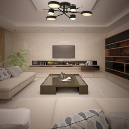 Світлодіодна люстра Ardero AL6122ARD STORIA 56Вт чорний золото