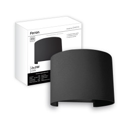 Архитектурный светодиодный накладной светильник Feron DH013 6Вт 4000K черный