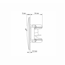 Розетка CAT6+CAT6 компьютерная двойная серебряный шелк VIDEX BINERA