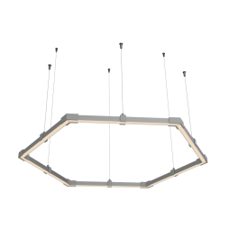 Світильник розбірний світлодіодний підвісний, Гексагон, Соти, стельовий "Шестикутник міні" шестикутник 110-240V 24W 3500k 500*6 LEDUA