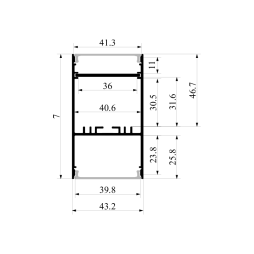 Дифузор, розсіювач PCB40 2 метра
